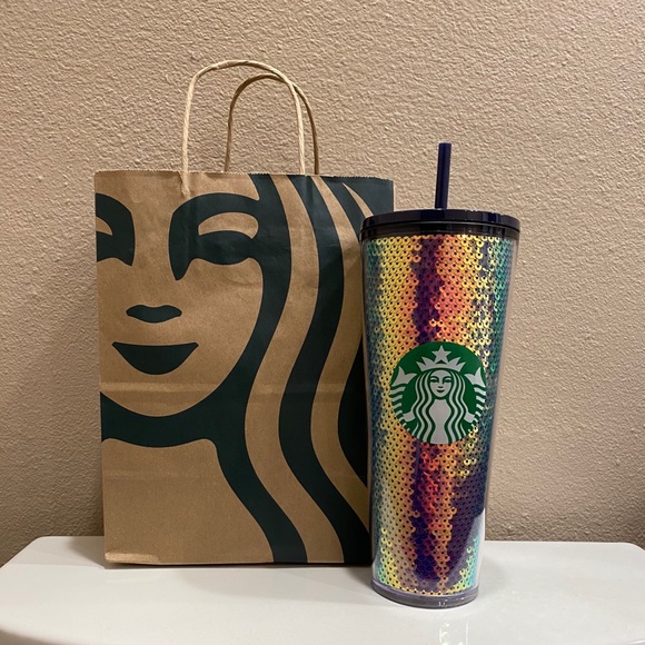 Starbucks 2020 Iridescent Sequin Cold Cup, Purple - Picture 6 of 6